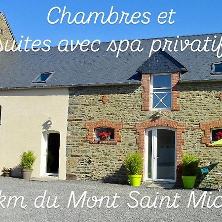 Le Relais De La Hardiesse 6Km Mont St Michel - Chambres Doubles - Suite Spa Privatif Courtils Kültér fotó